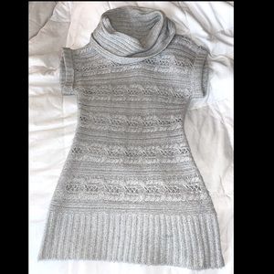 Light grey cowl neck tunic sweater small